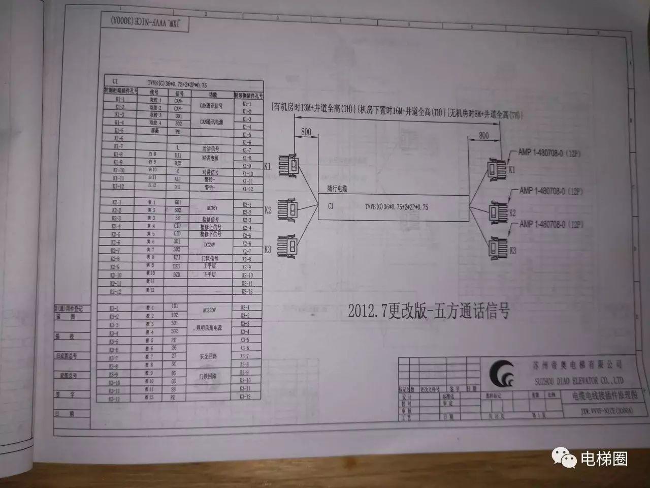 技术分享 电气图纸 苏州帝奥电梯jxw.