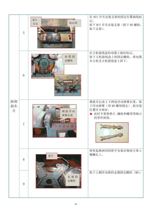 干货：日立电梯制动器抱闸解体培训