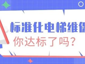标准化电梯维保，你达标了吗？
