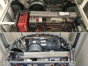 罕见：电梯主机安装在轿厢顶上！