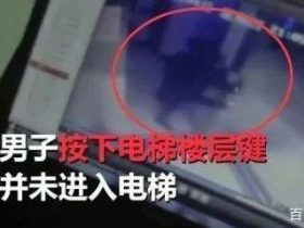 路人随手按了两下，仅30秒后电梯一声巨响……