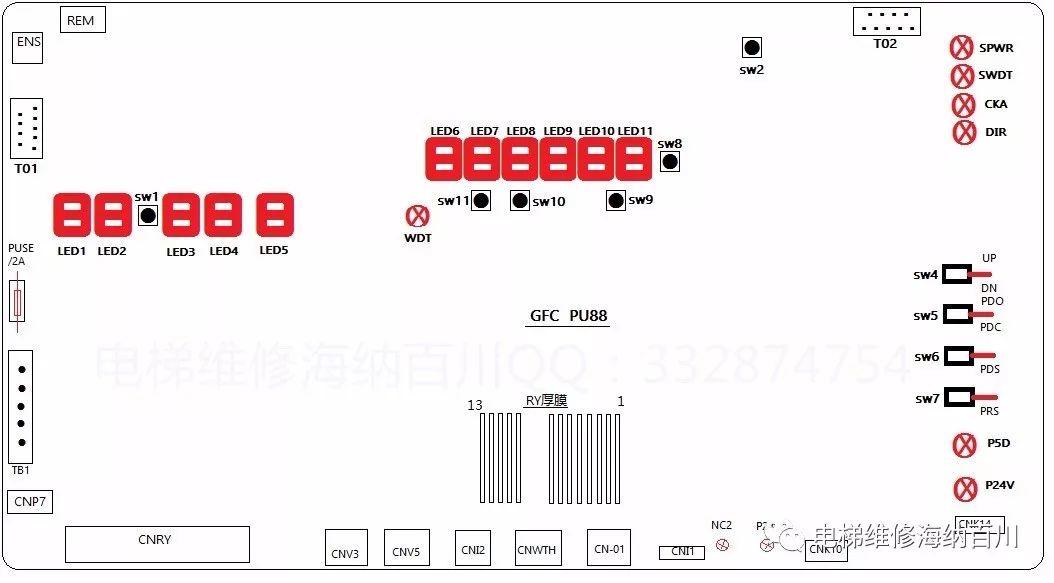 崇友电梯PU88主板说明-图片1