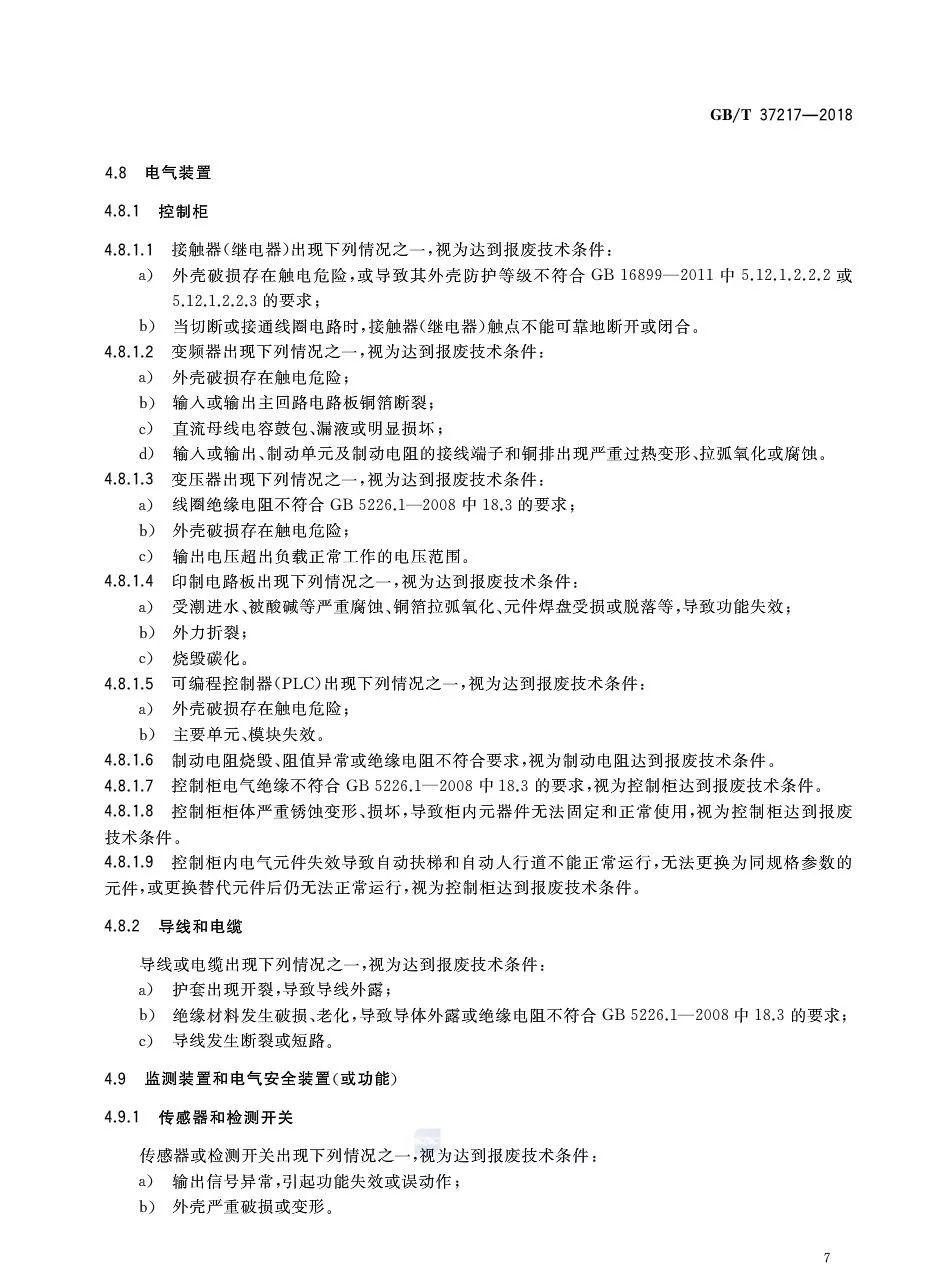 抢先看：《自动扶梯和自动人行道主要部件报废技术条件》全版