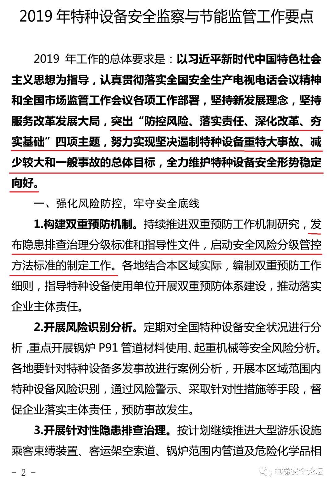 重磅：2019年特种设备安全监察与节能监管工作要点