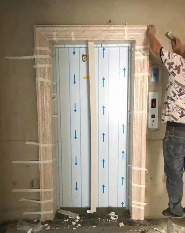 石塑大理石新型材料打造电梯门套装饰新格局!