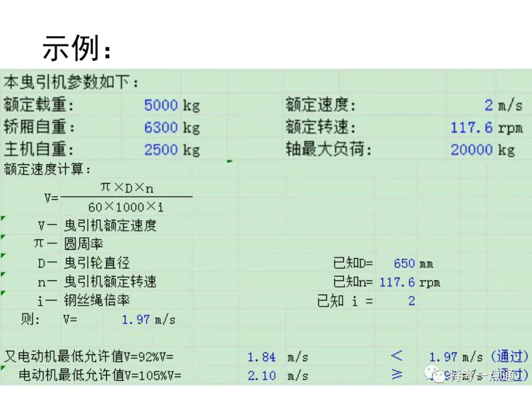电梯检验师培训常用计算讲解(附下载) 电梯检验师培训常用计算讲解(附下载)
