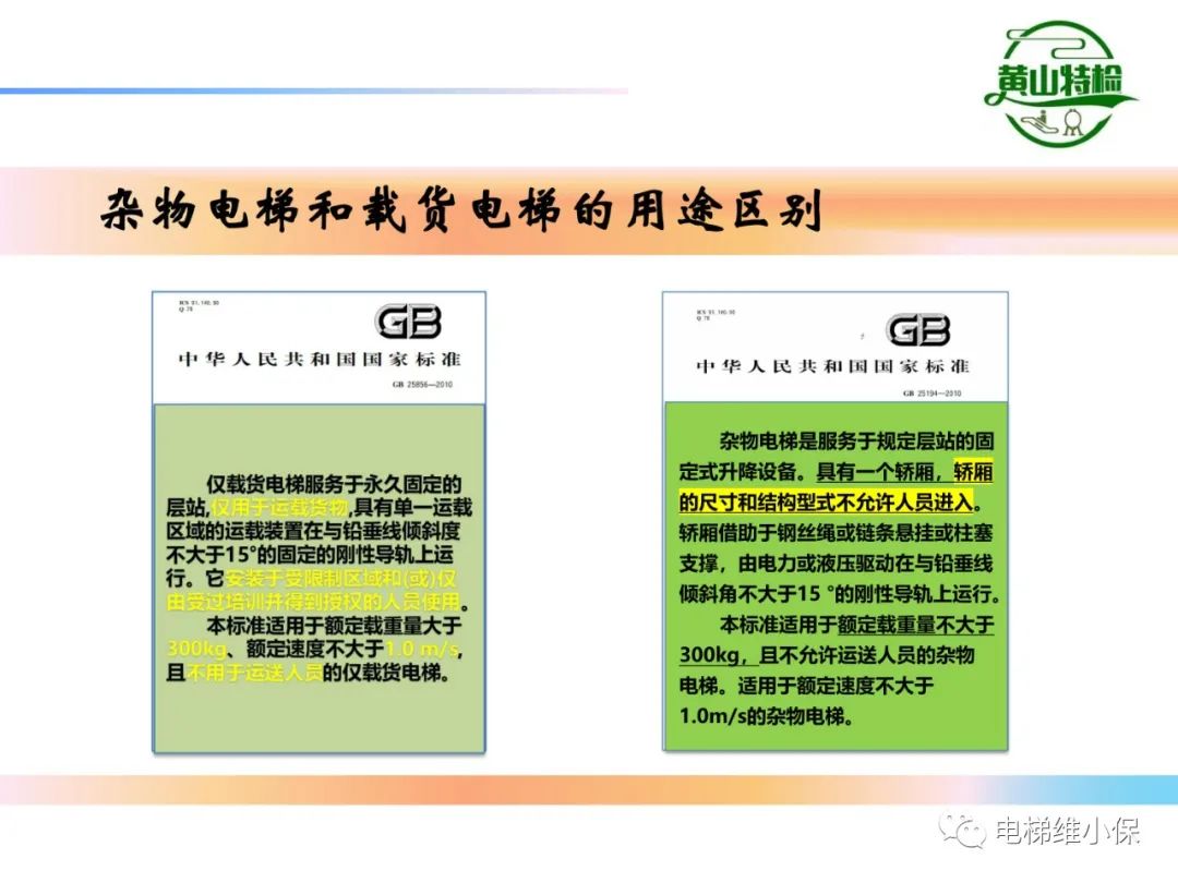 杂物电梯的结构与检验【PPT】