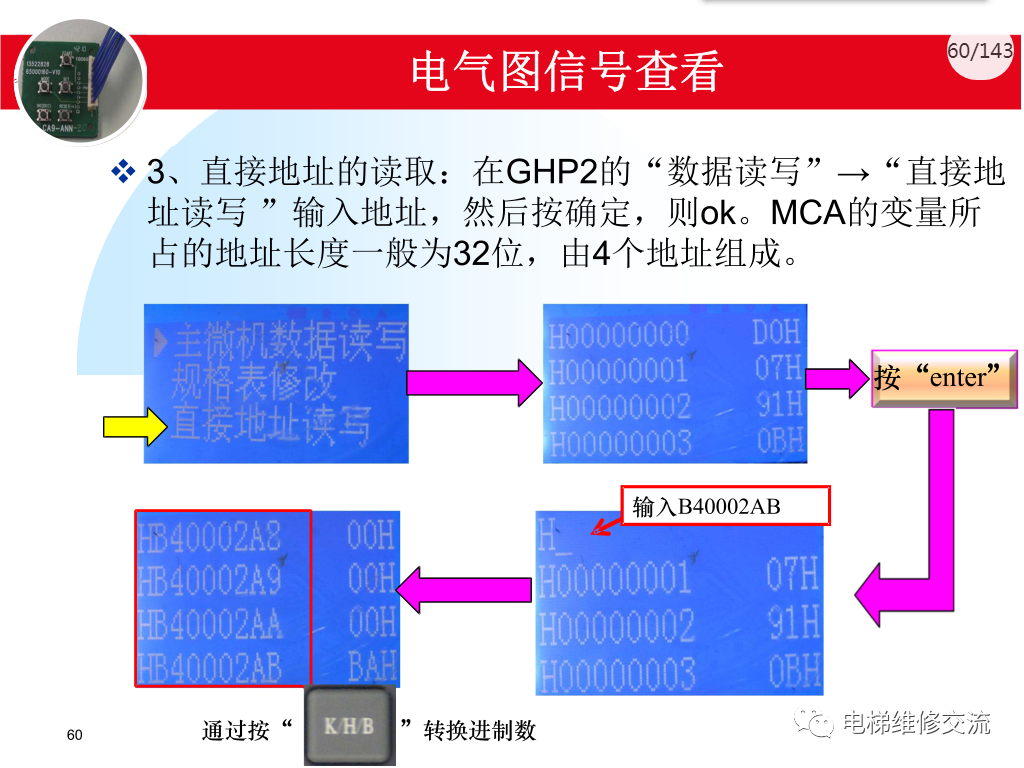 日立电梯MCA调试培训