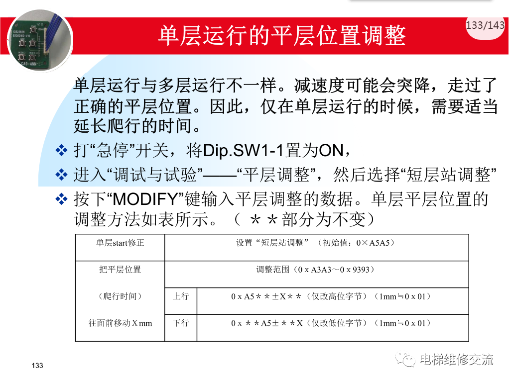 日立电梯MCA调试培训