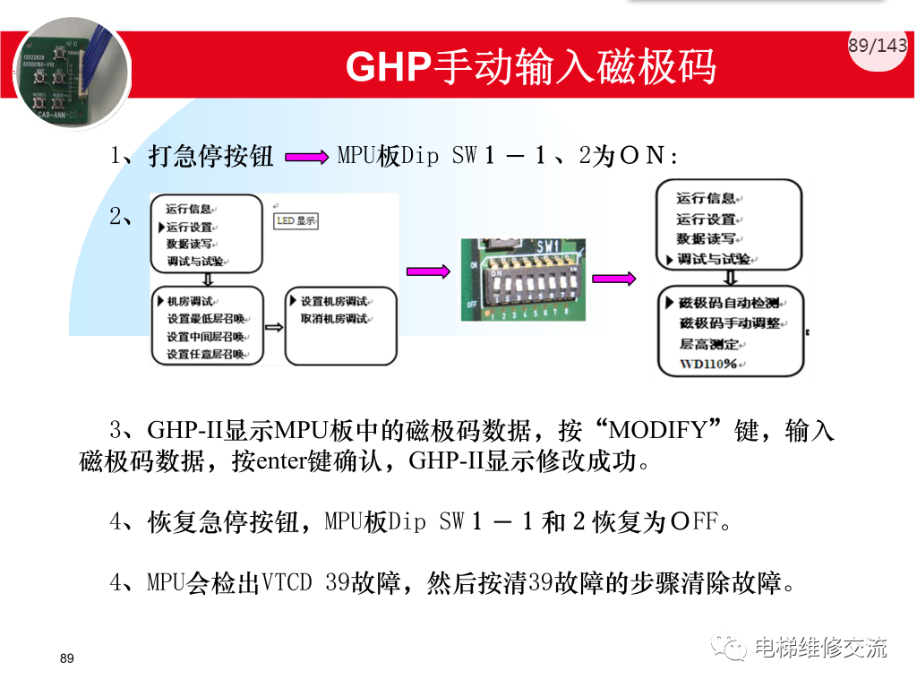 日立电梯MCA调试培训