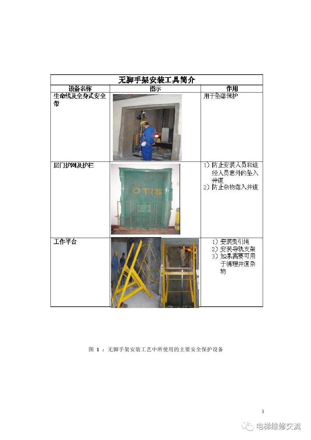 奥的斯300VF系列无脚手架安装工艺