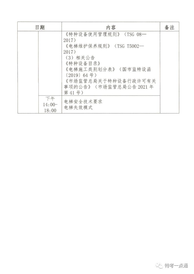 江苏:关于2023年电梯检验员(DTY)资格取证专业培训活动的通知 江苏:关于2023年电梯检验员(DTY)资格取证专业培训活动的通知