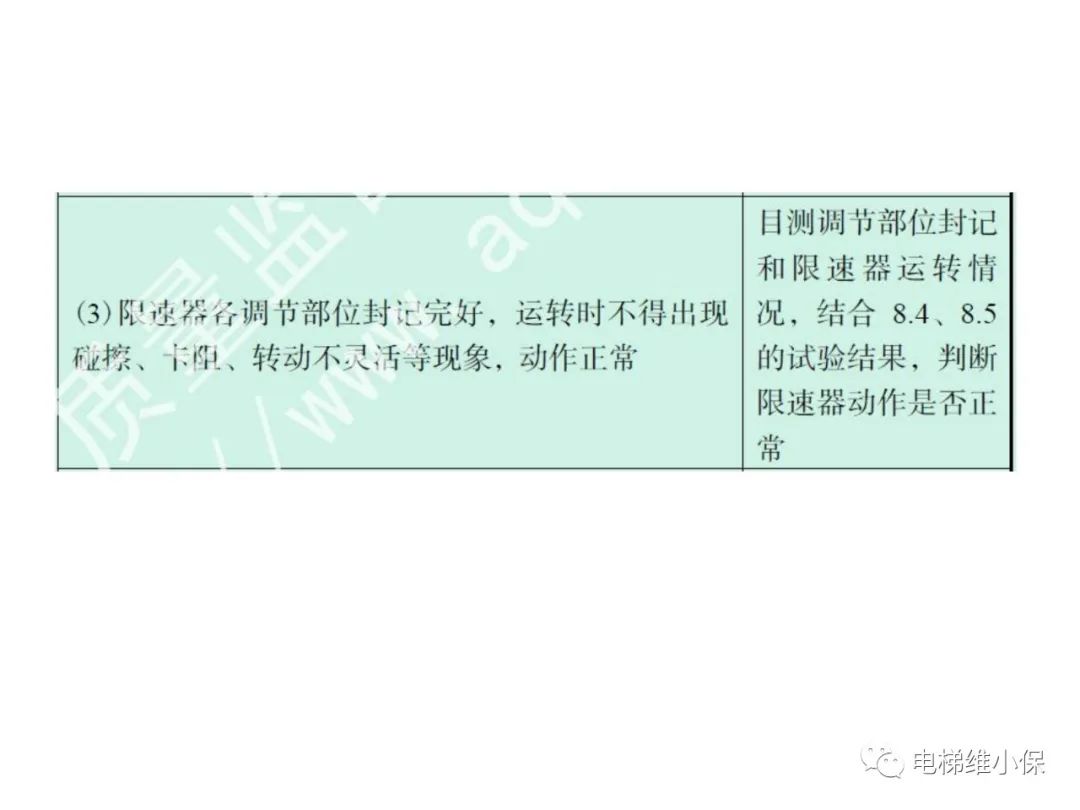 限速器校验及其质量控制要点