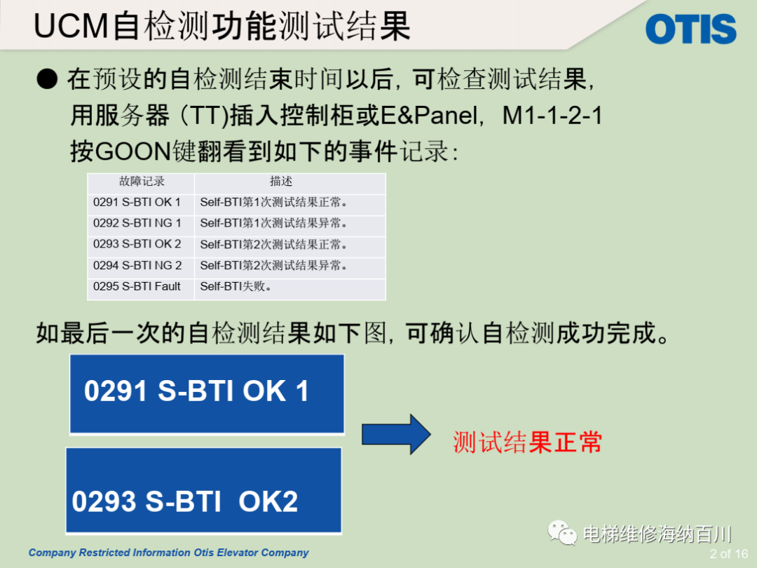 OTIS/制动器作为轿厢意外移动保护装置制停子系统时的自监测功能保养说明 OTIS/制动器作为轿厢意外移动保护装置制停子系统时的自监测功能保养说明-图片1
