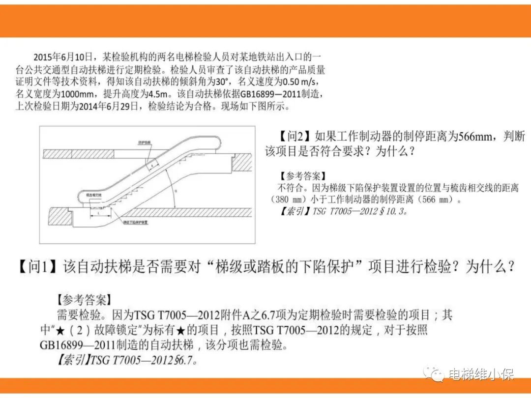 自动扶梯的标准与检规培训课件（下）