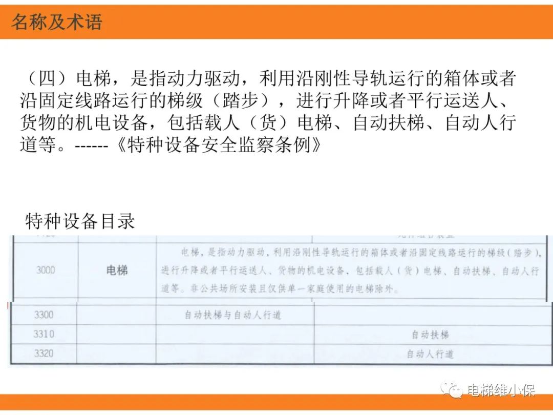 自动扶梯的标准与检规培训课件（上）