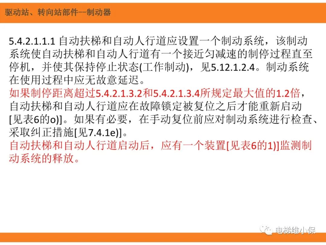 自动扶梯的标准与检规培训课件（上）