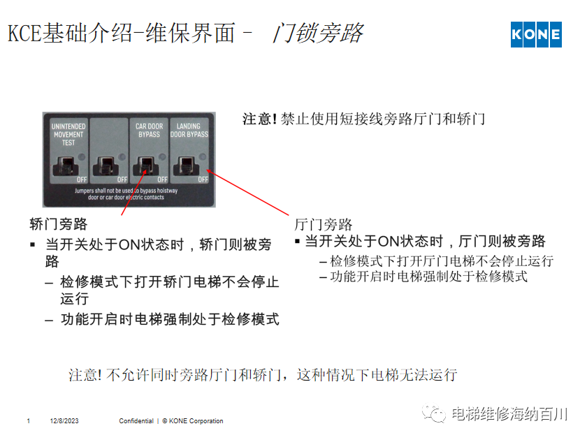 通力KCE系统 维保操作培训