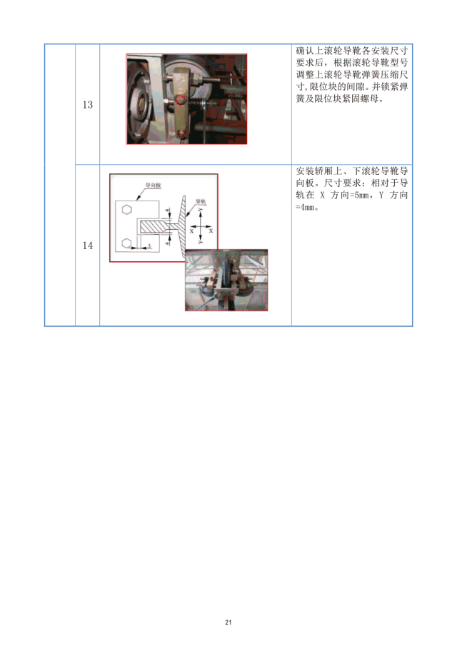 日立电梯滚轮导靴检查及调整