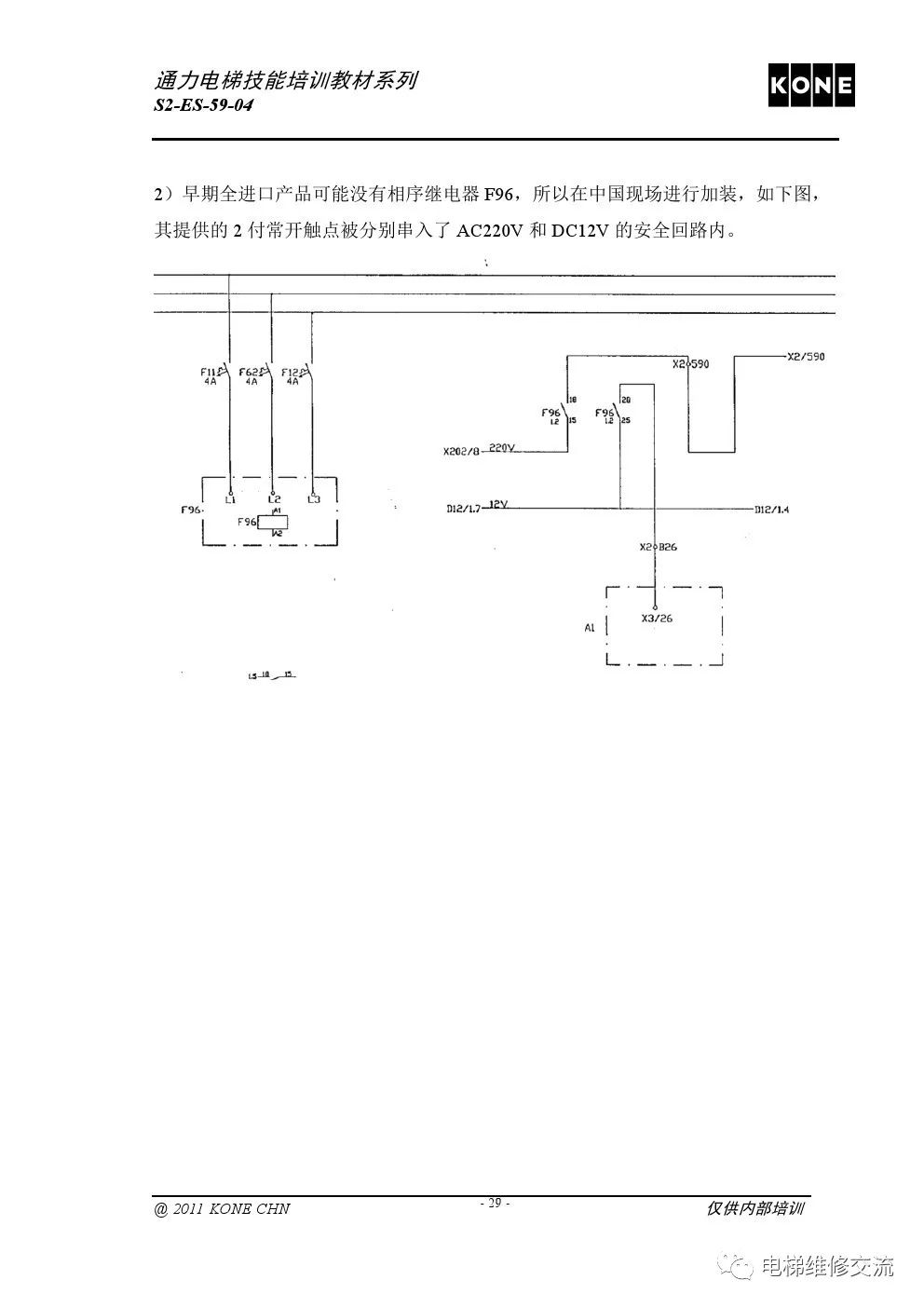 通力扶梯基础电气知识培训