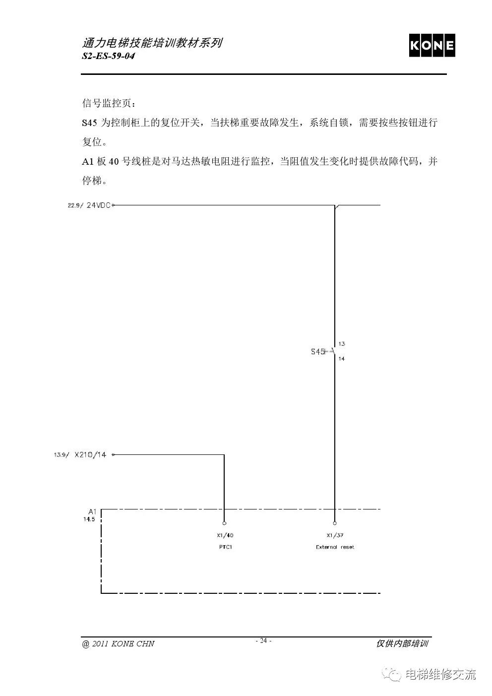 通力扶梯基础电气知识培训