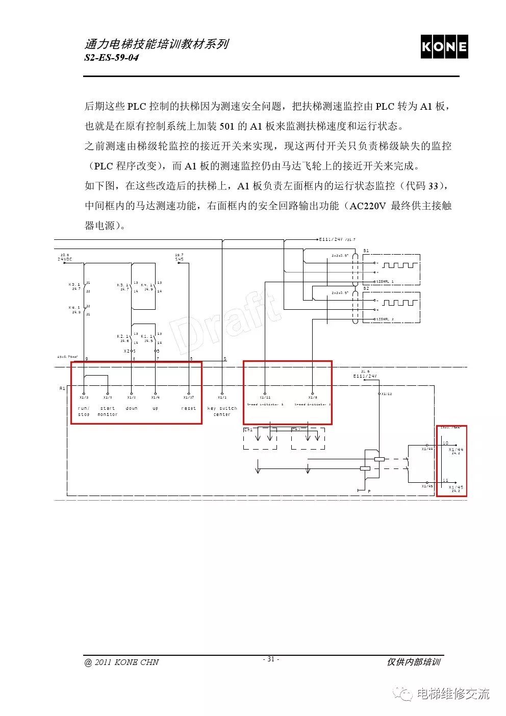 通力扶梯基础电气知识培训