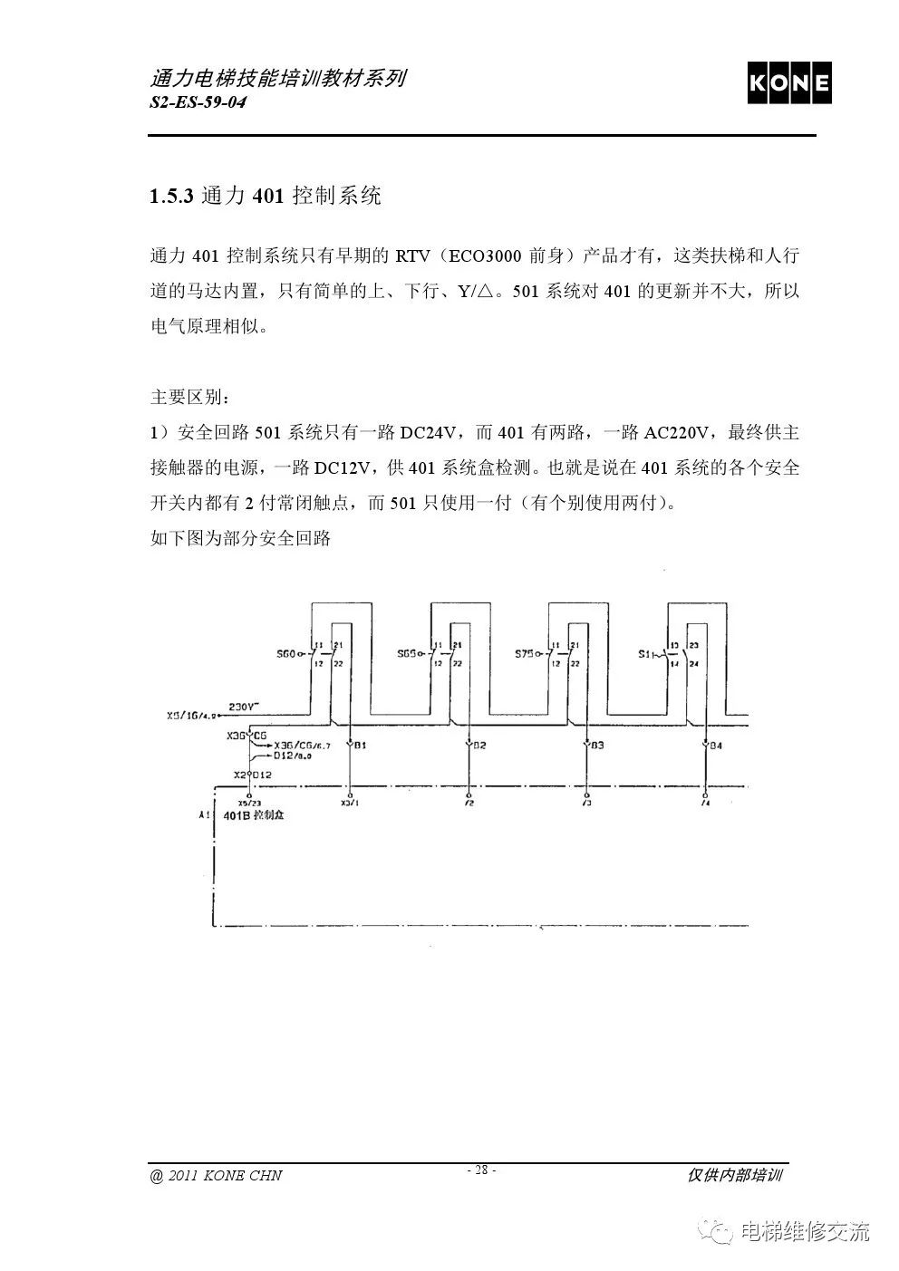 通力扶梯基础电气知识培训