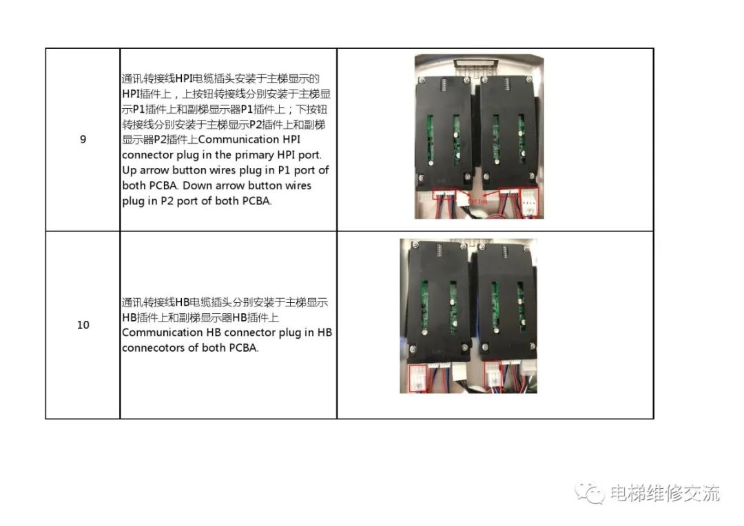 奥的斯电梯并联显示器接线操作指引