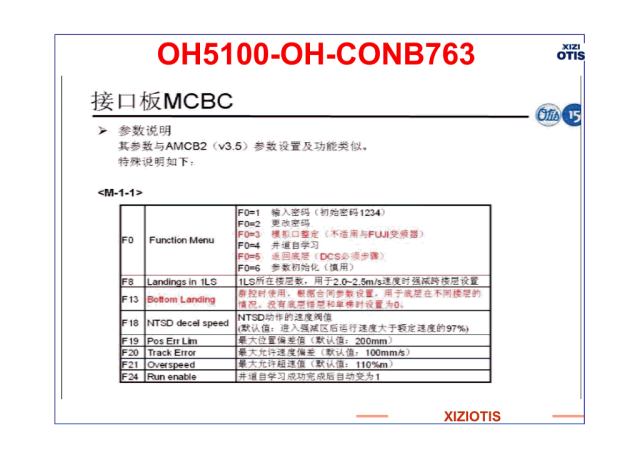 西子奥的斯电梯典型问题培训