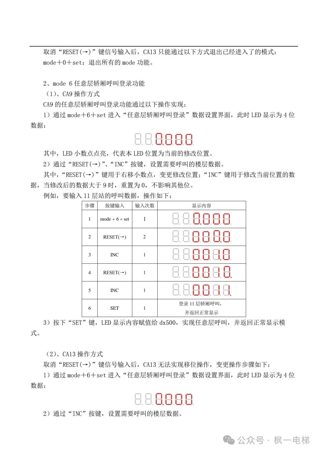 日立CA13小键盘使用说明