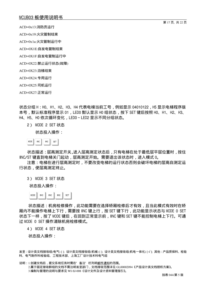 日立电梯MCUB03板使用说明
