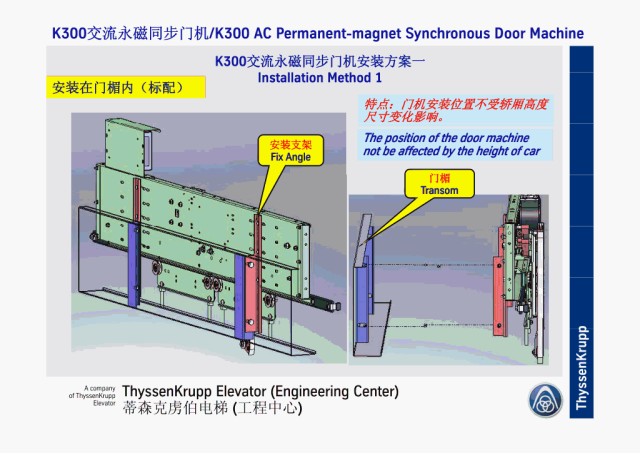 蒂森K300交流永磁同步门机培训