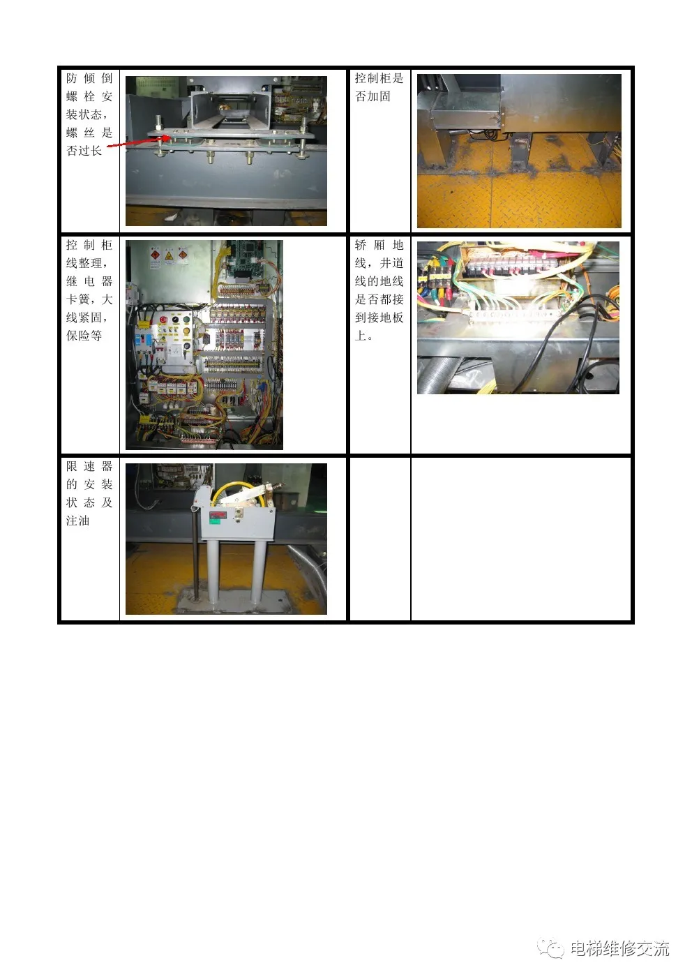 东芝CV330A电梯安装现场检查图解
