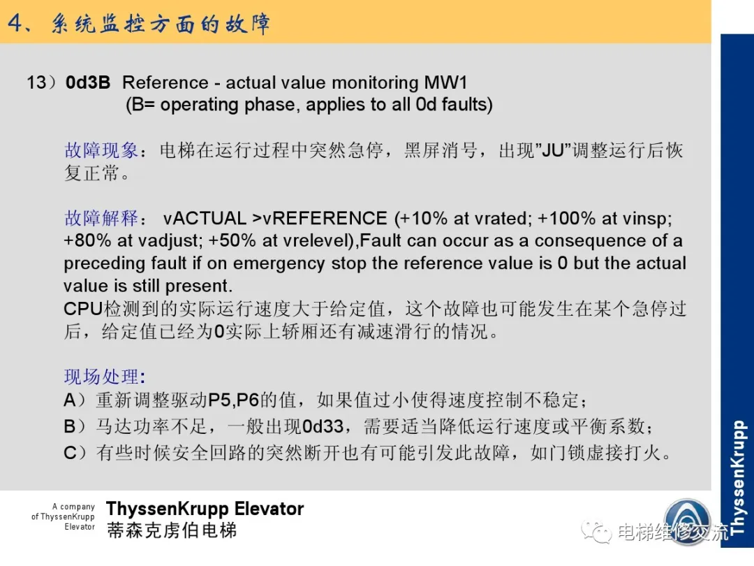 森电梯TCM常见故障的诊断分析及处理培训