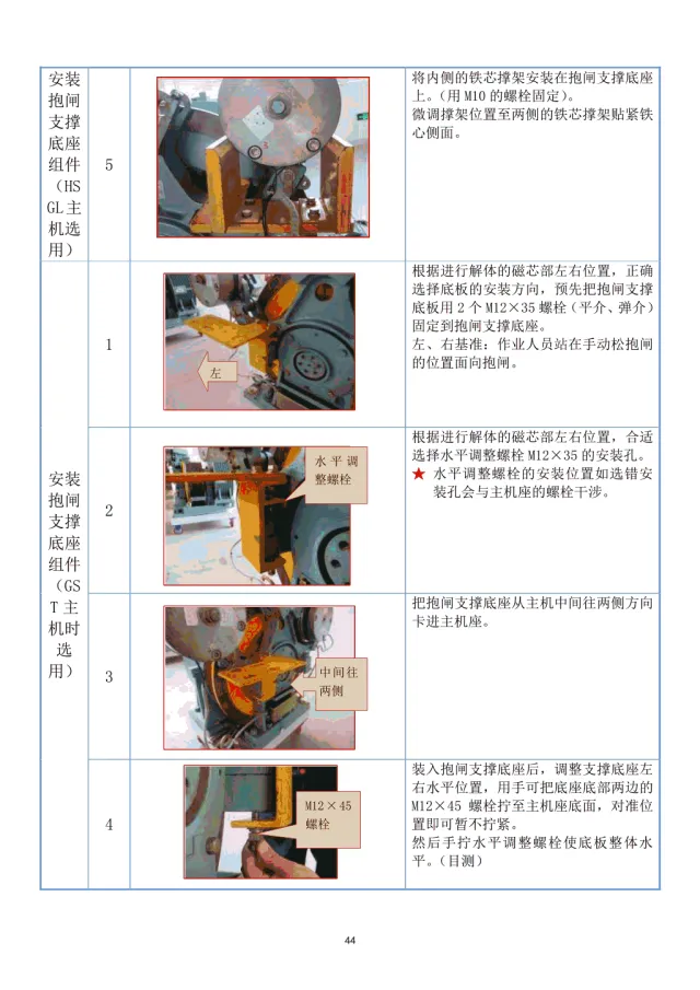 日立电梯制动器抱闸解体培训
