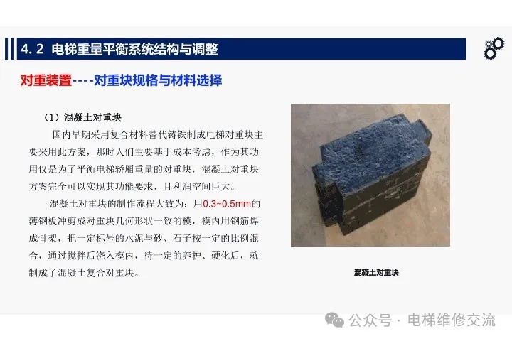 电梯重量平衡系统结构与调整培训-图片6