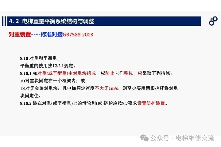 电梯重量平衡系统结构与调整培训-图片13