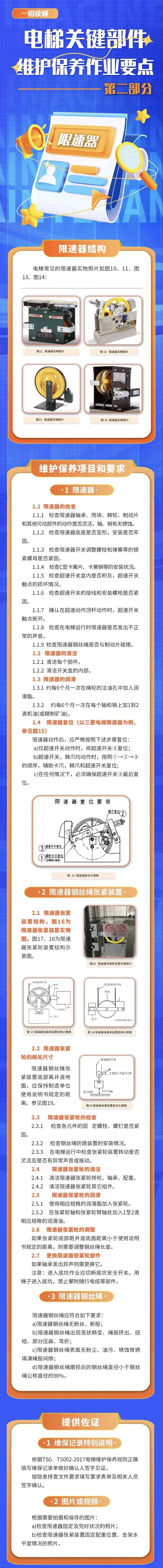 电梯关键部件维护保养作业要点 电梯关键部件维护保养作业要点