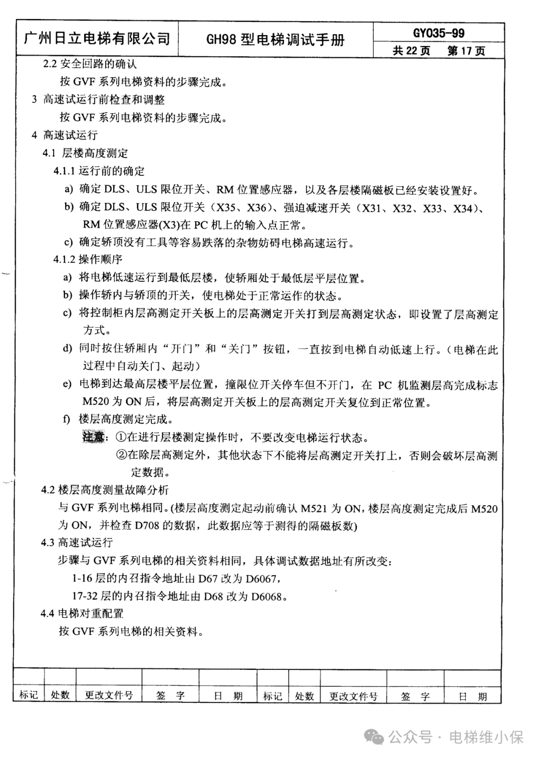 日立GH98型调试手册 (附下载）