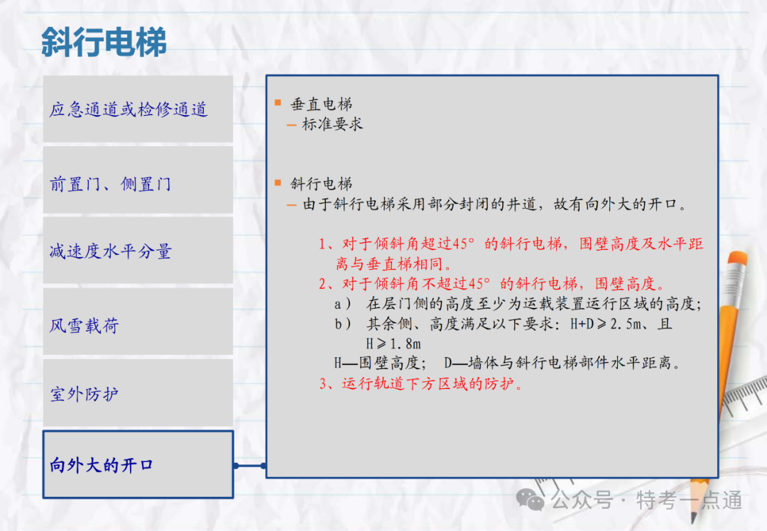【电梯员课件】斜行电梯、可变速电梯、螺旋自动扶梯介绍