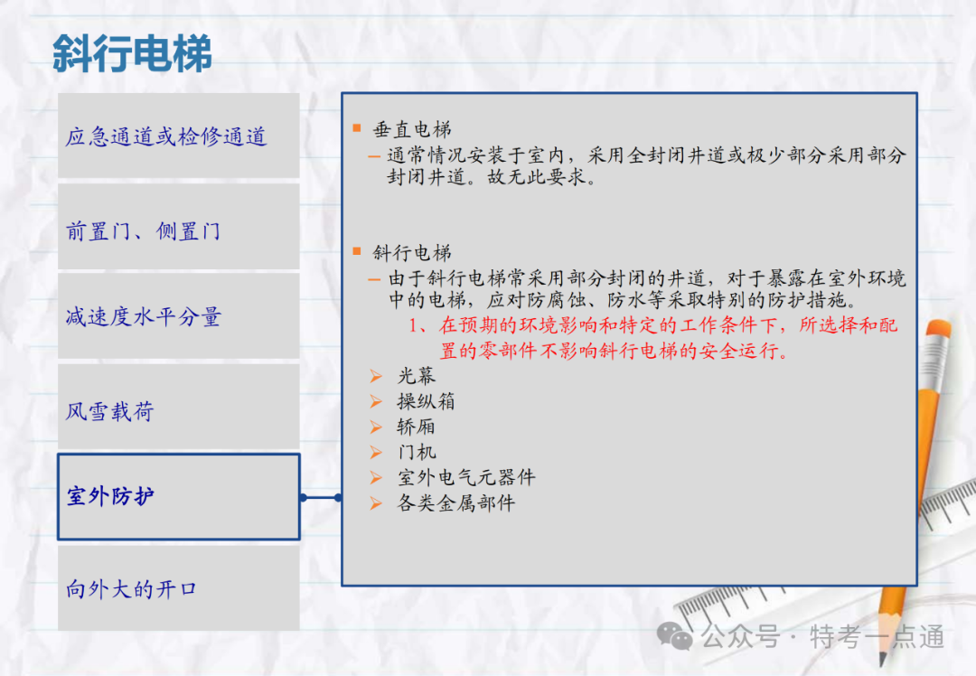 【电梯员课件】斜行电梯、可变速电梯、螺旋自动扶梯介绍