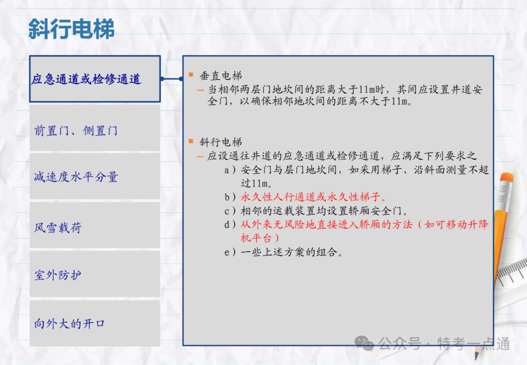 【电梯员课件】斜行电梯、可变速电梯、螺旋自动扶梯介绍