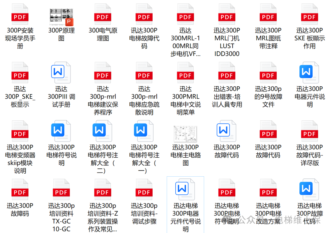【资料大全】迅达电梯图纸调试资料维修资料免费送