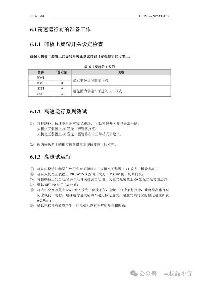 三菱LEHY-Pro电梯调试资料