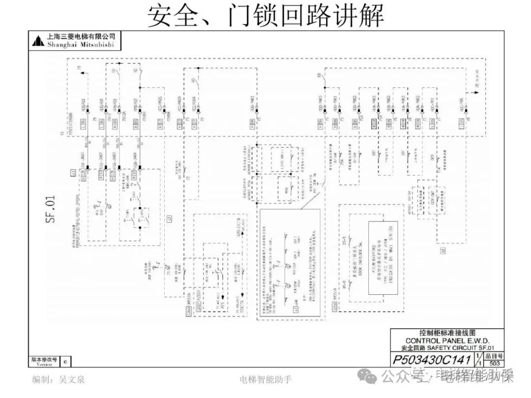 上海三菱电梯电气维修-安全回路门锁回路讲解-多方通话系统讲解