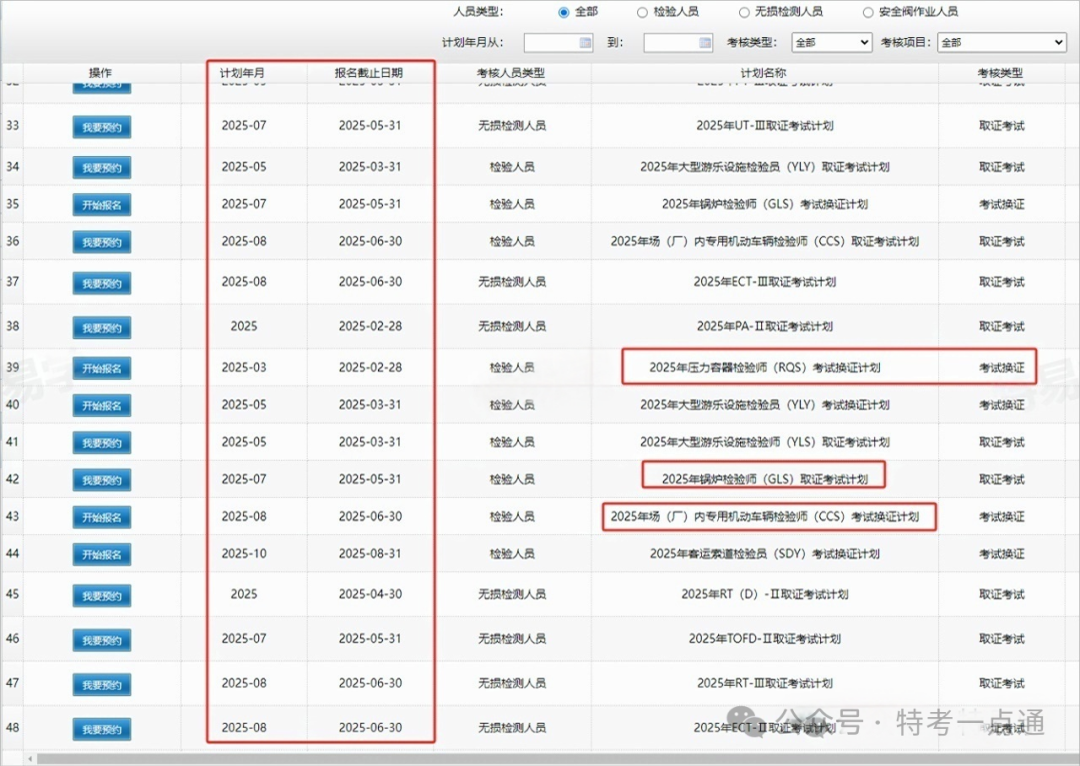 重磅！中特协公布2025年度检验人员考试可按计划预约报名！